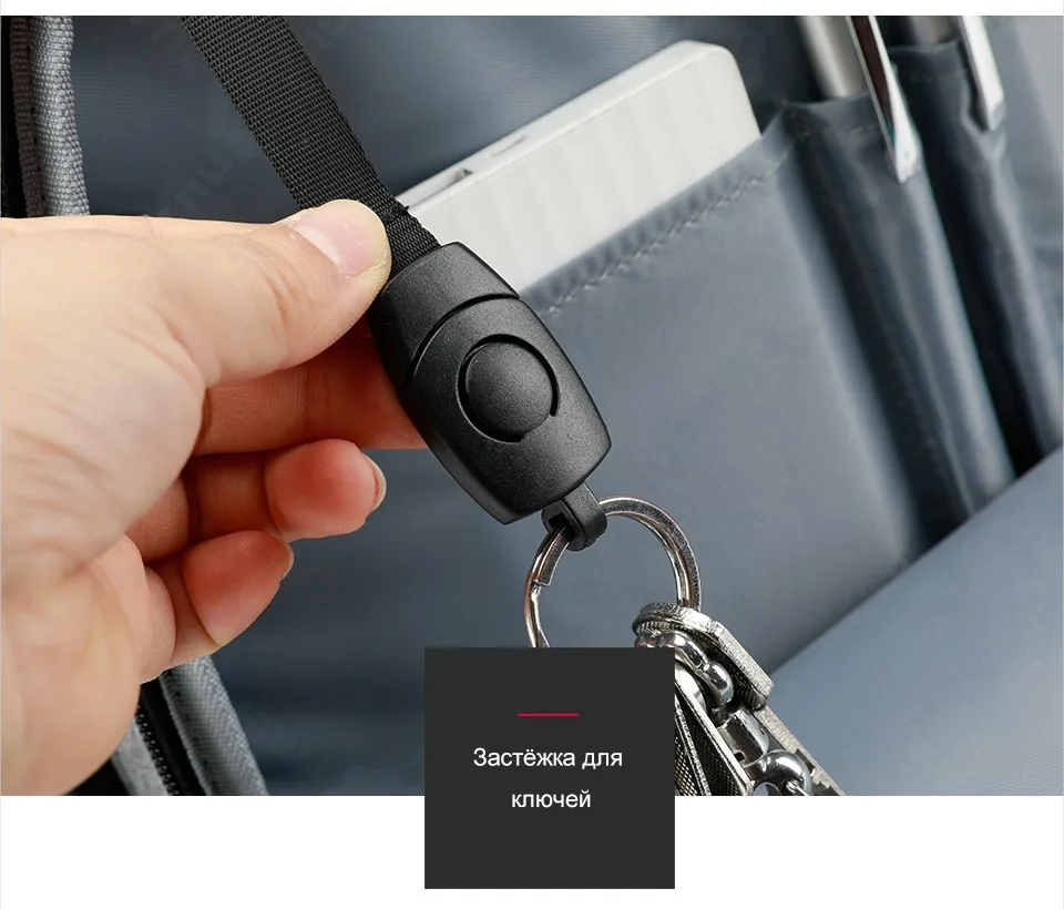 Тигра мужской Бизнес Мода Досуг Стиль Anti-theft Водонепроницаемый молнии для человека
