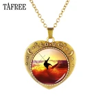 Ожерелье TAFREE в форме сердца для серфинга, Пляжное стимулирующее упражнение, подарок для любителей серфинга, сувенирный винтажный чокер на заказ, ювелирные изделия SF43