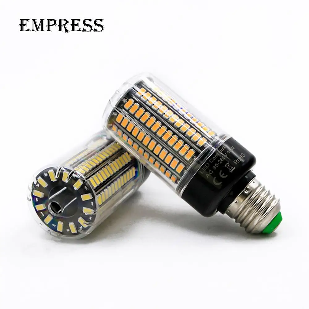 Светодиодный кукурузная осветительная лампочка E14 E27 110 V 220 SMD 5730 15 Вт 12 9 7 5 3