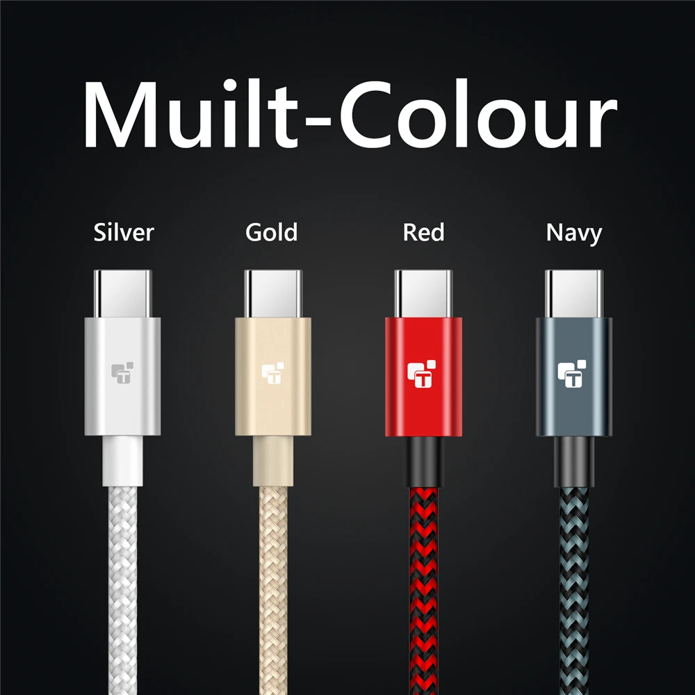 Tiegem usb type-C кабель для samsung S9 S10 Быстрая зарядка type-C кабель для зарядки мобильного телефона USB C кабель для Xiaomi mi9 Redmi note 7