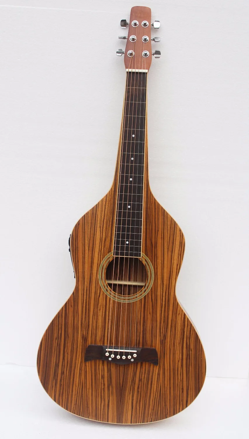 Zebra wood Weissenborn Гитара гавайская гитара ручная работа сразу доставка|weissenborn guitar|hawaii
