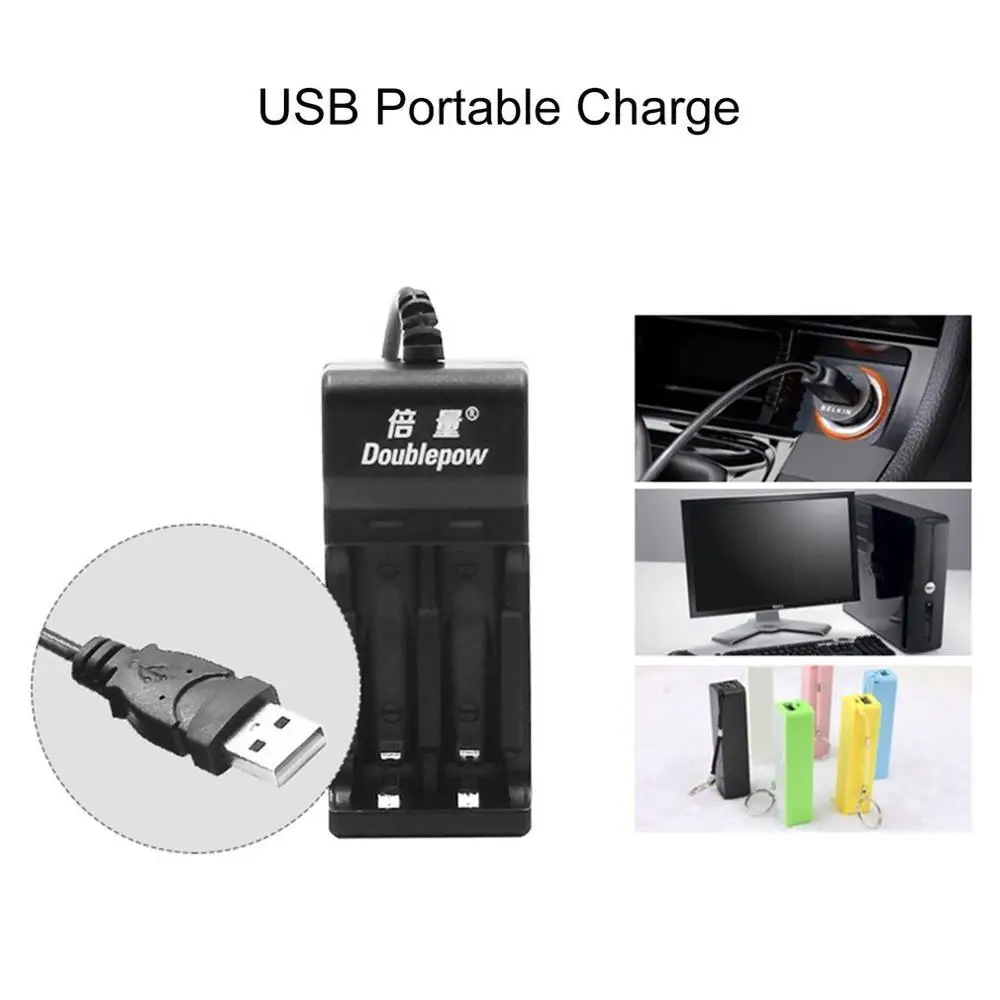 Doublepow Universal 2 Slots Intelligent Rapid USB Charger AA AAA Rechargeable Battery With LED Indicator Light | Электроника