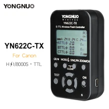 Yongnuo YN 622C TX YN622C TX передатчик LCD беспроводной e TTL контроллер вспышки 1/8000s триггер передатчик для Canon DSLR