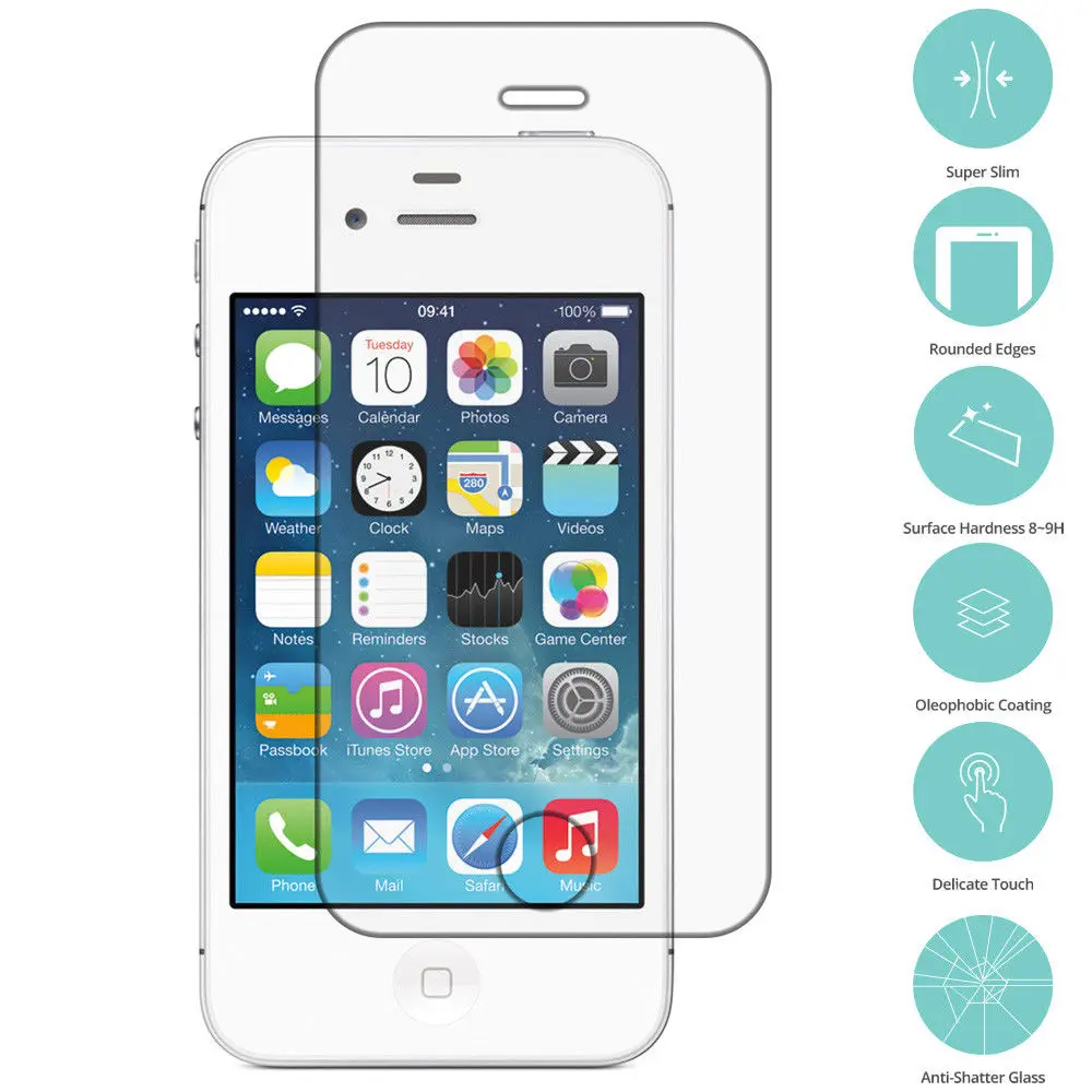 Защитное стекло на для iphone 5S, se 5SE 5 5C S5 C5 закаленное стекло iphone se iphone 5S протектор экрана Премиум tremp
