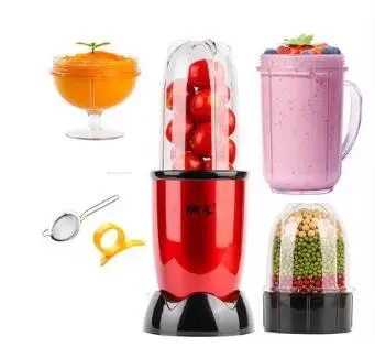 4 cups 3 blades 220 В электрическая соковыжималка, Мини Бытовая Автоматическая блендер, соковыжималка, машина высокого качества, мини-соковыжималка с вилкой EU/AU/UK - Цвет: 4 cups 3 blades