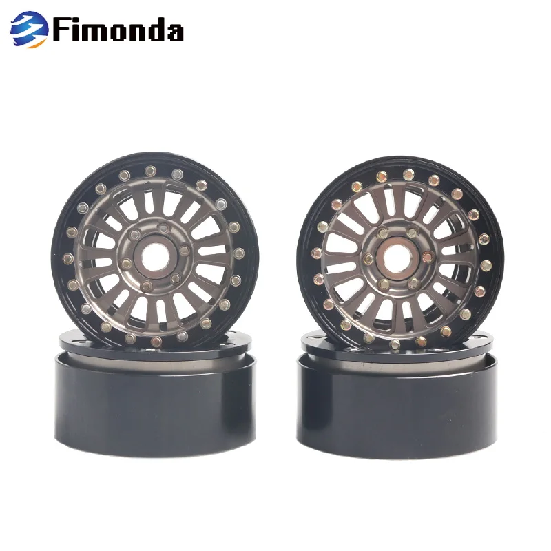 4 шт. металлический сплав 1 9 дюйма Beadlock обод колеса для 1/10 RC Гусеничный осевой SCX10
