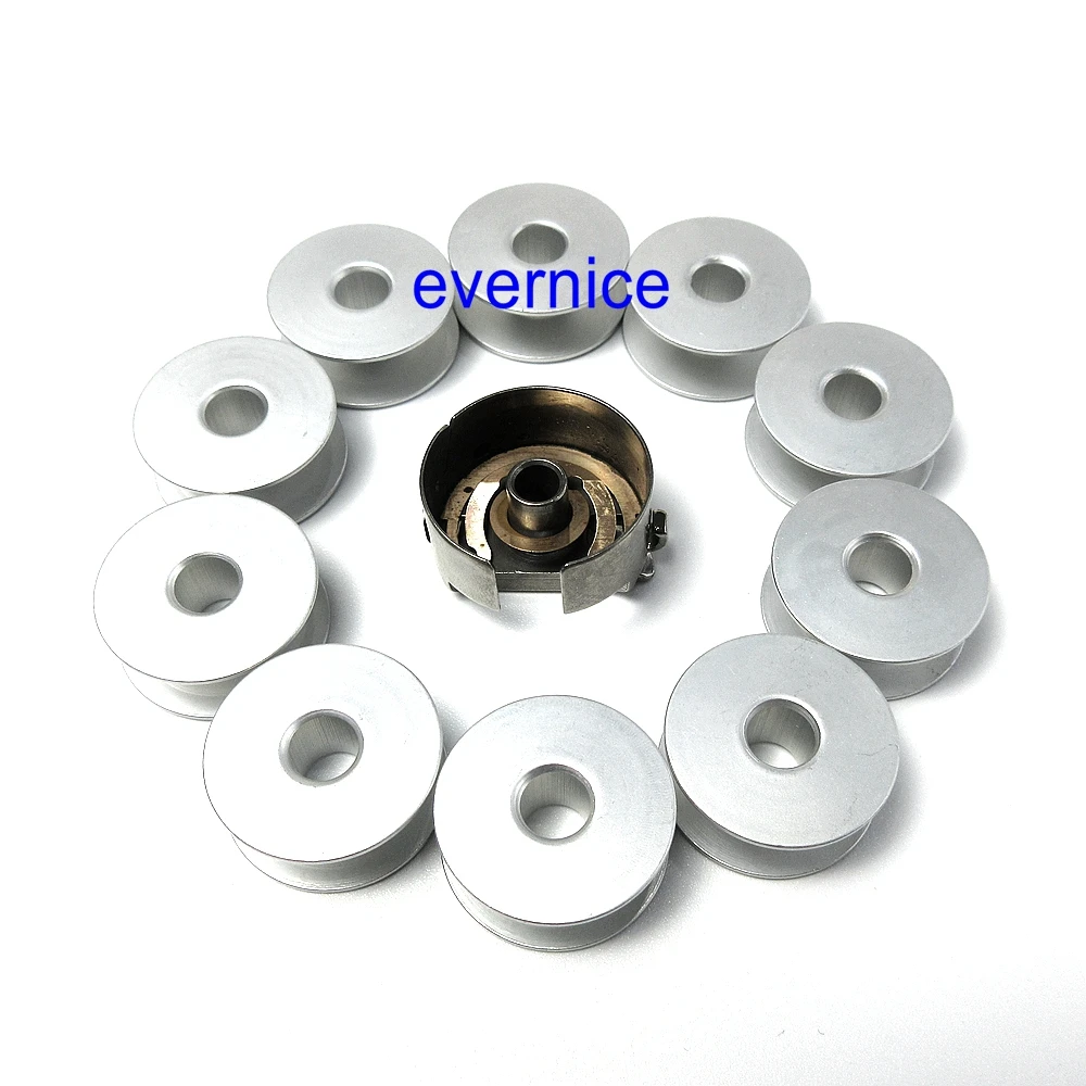 Bobbin Case Xc7206001 + 10 бобины для Brother Pr1000 Pr600 Pr650 Babylock Emp6|Швейные инструменты и