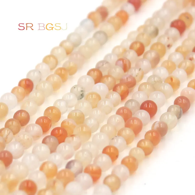Бесплатная доставка 4 мм круглые в полоску бусины из оникса для изготовления
