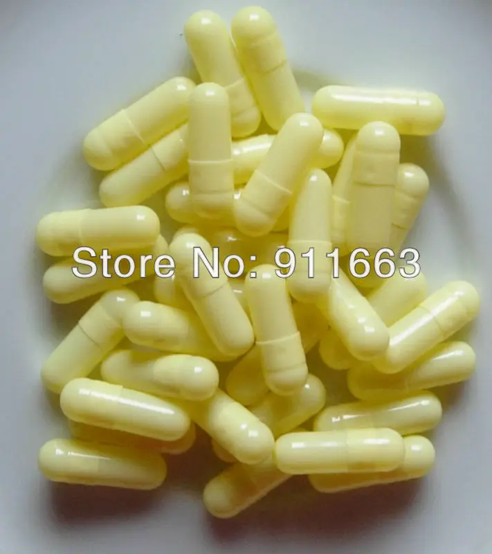 

4# 5,000pcs, light yellow-light yellow colored capsules sizes 4(joined capsules or seperated capsules available)