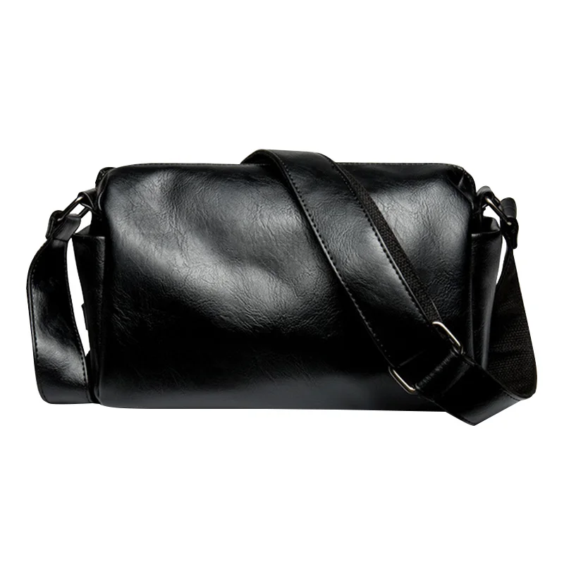Ультрамягкие винтажные мужские сумки через плечо Большая вместительная