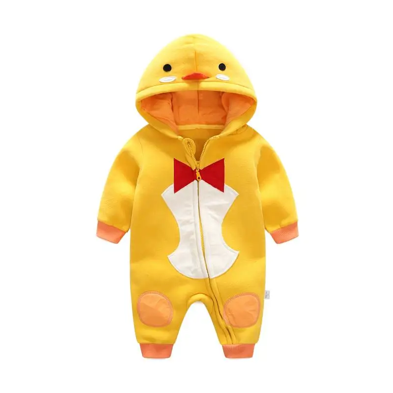 Осенне-зимние стильные комбинезоны с изображением пингвина и тигра хлопковая