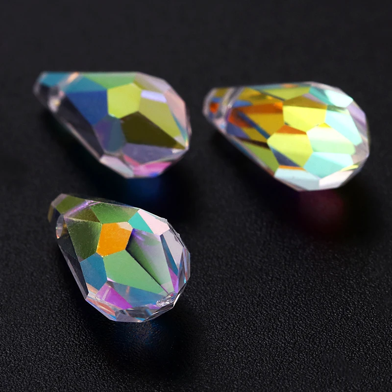 5pcs/lot Angel Teardrop Glass Crystal Pendant Creation Women Necklace Dress Decoration accessories pendant beads No Neck | Дом и сад