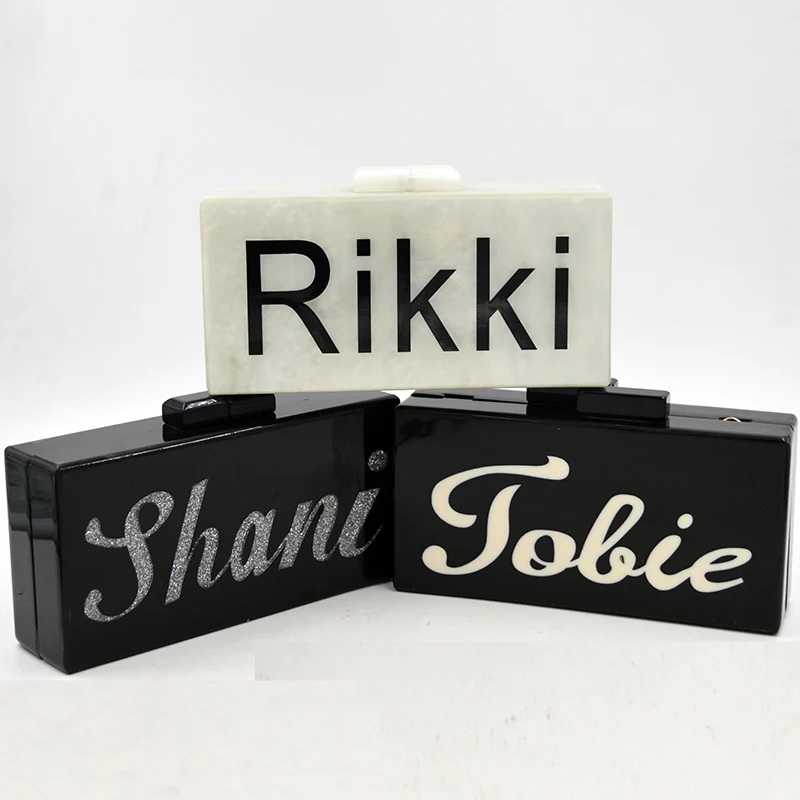 Новинка 2015 дизайнерский клатч от известного бренда женский акриловая коробка