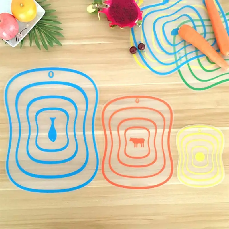 4 шт. антибактериальный пластиковый разделочный коврик для кухни | Дом и сад