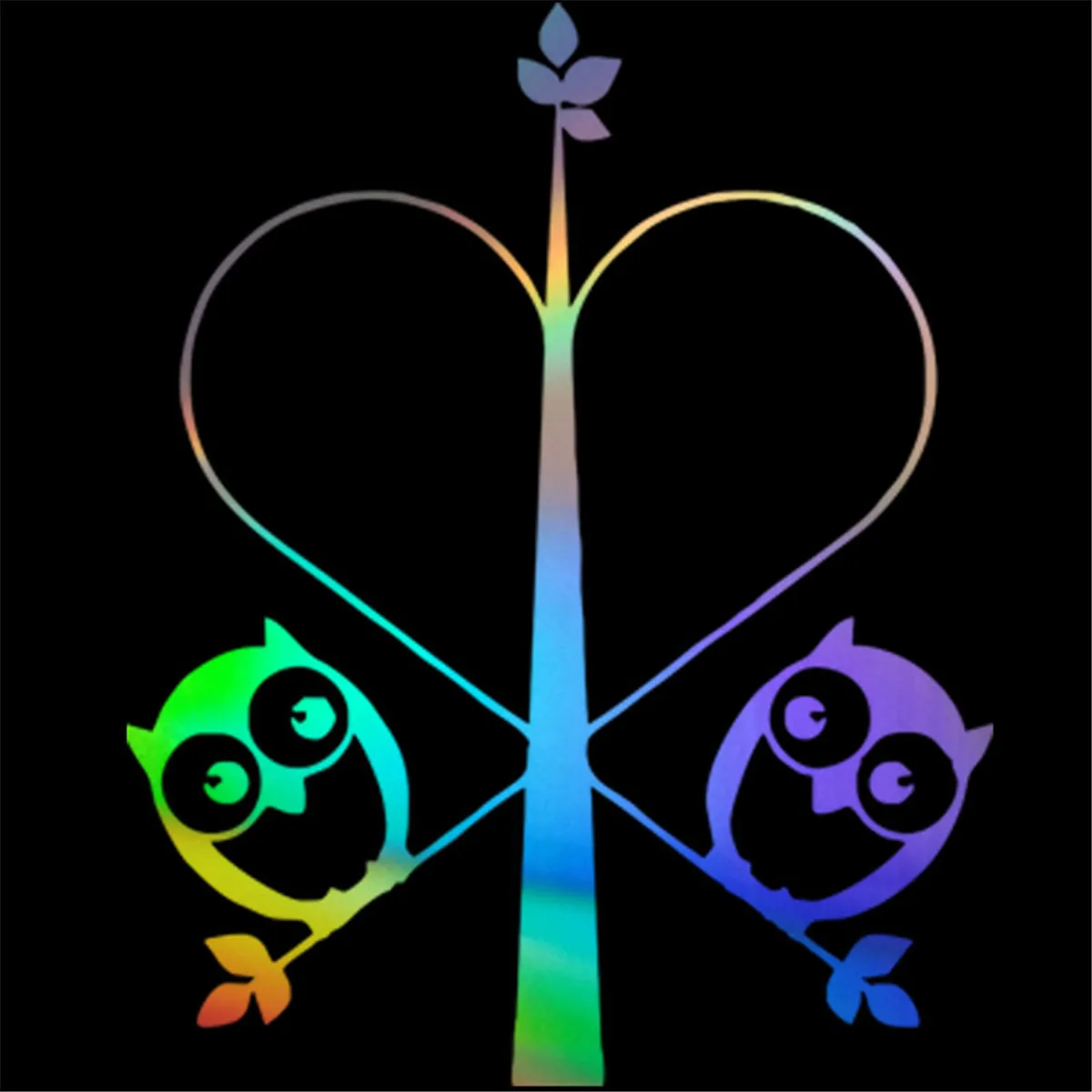 

Lovely Owl Family Wall Home Glass Window Door Car Sticker Laptop Auto Truck