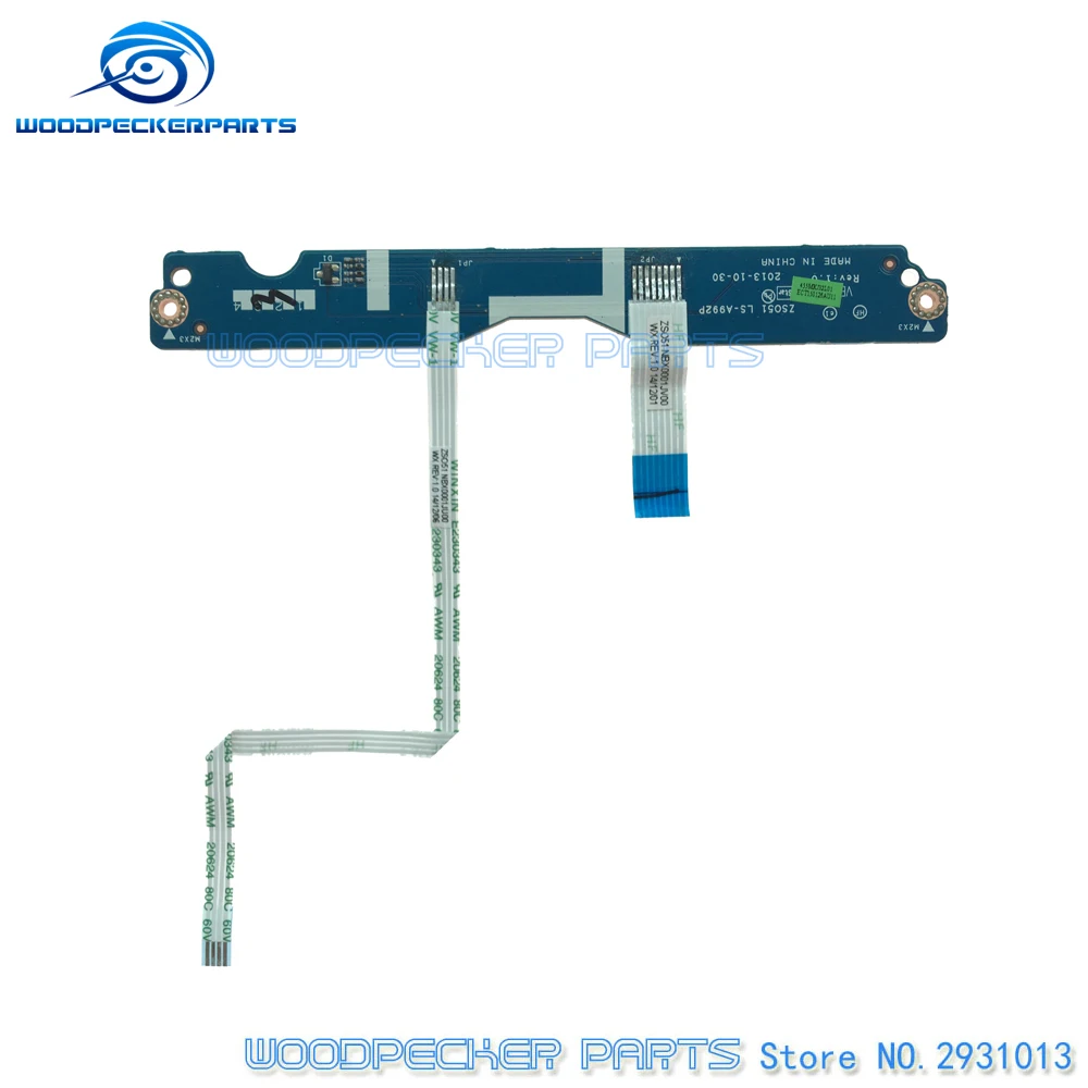 Плата для мыши ноутбука левая и правая кнопки с кабелем серии HP 15-G 15-R LS-A992P |