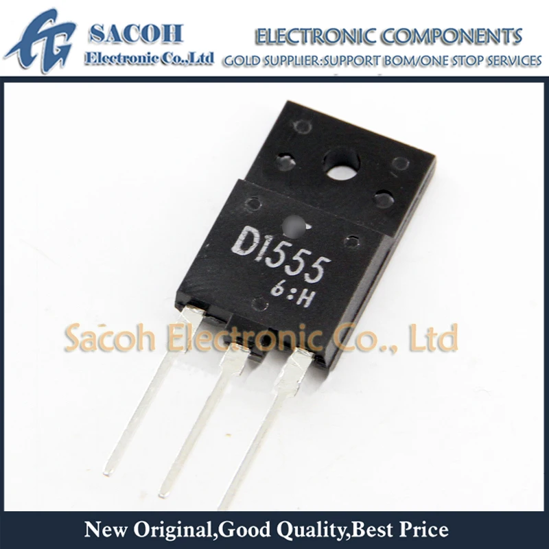 

New Original 10PCS/Lot 2SD1555 D1555 OR 2SD1556 D1556 OR 2SD1554 D1554 TO-3PF 5A 1500V Silicon NPN Power Transistors