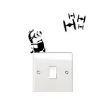 2 шт.лот креативные наклейки на выключатель света-Tie Fighter виниловые наклейки на стену