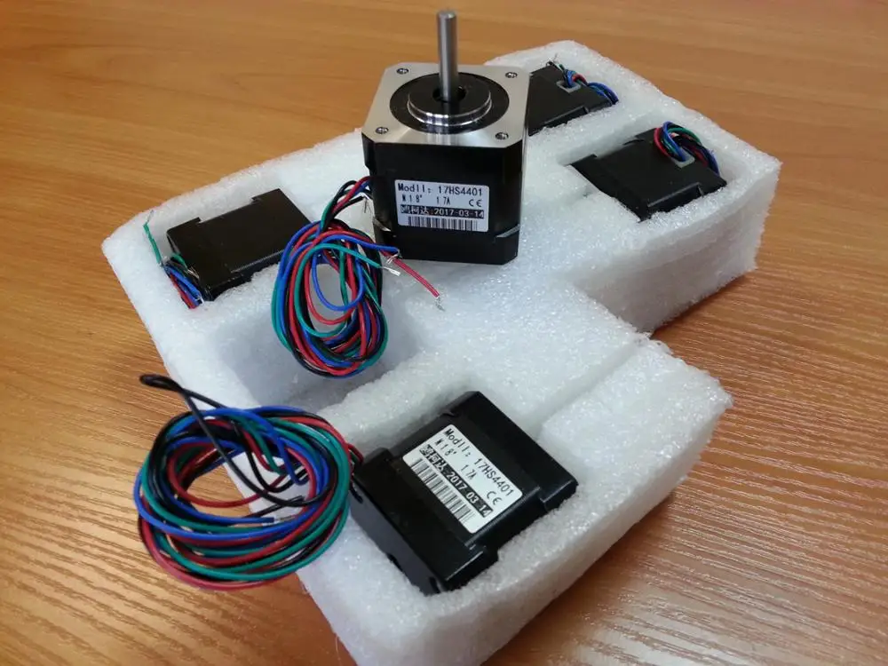 

5pcs 4-lead Nema17 Stepper Motor 42 Nema 17 42BYGH (17HS4401) 40mm 1.7A 3D printer motor and CNC XYZ