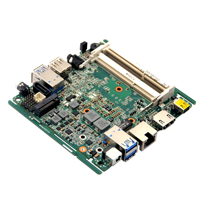 Тонкая мини материнская плата nano с процессором intel core I5 5200U и 2 разъемами DDR3 SODIMM 204