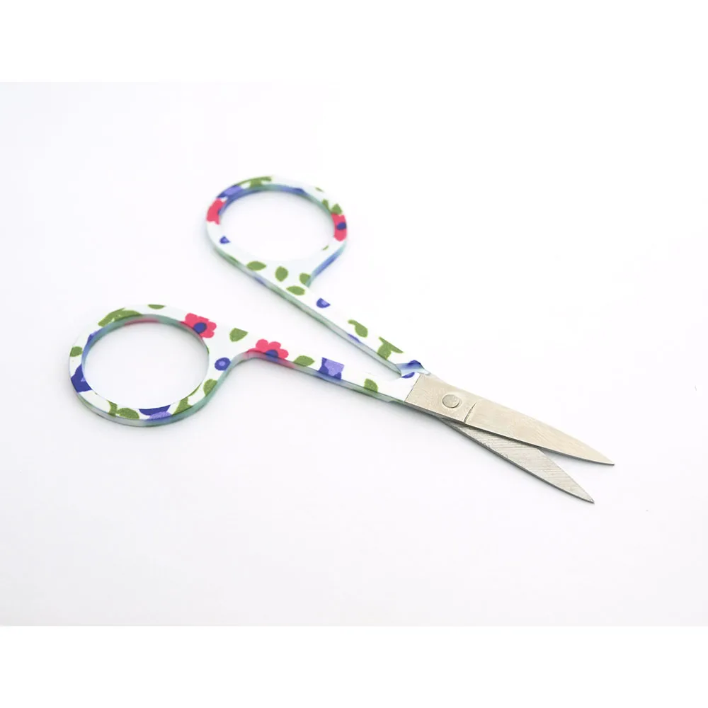 KIMAXCOLA 2 шт. Professional Blue Nail Scissor Маникюр для ногтей бровей нос ресниц ножницы для кутикулы изогнутые макияж инструменты
