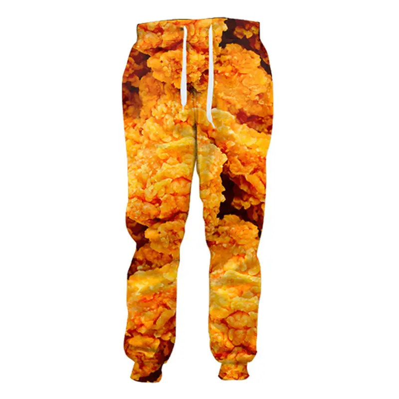 

Want Eating!Fried Chicken Fashion Joggers 3d Printed Sweatpants Men/Women Hip-hop Trousers Casual Pants Dropship Homme