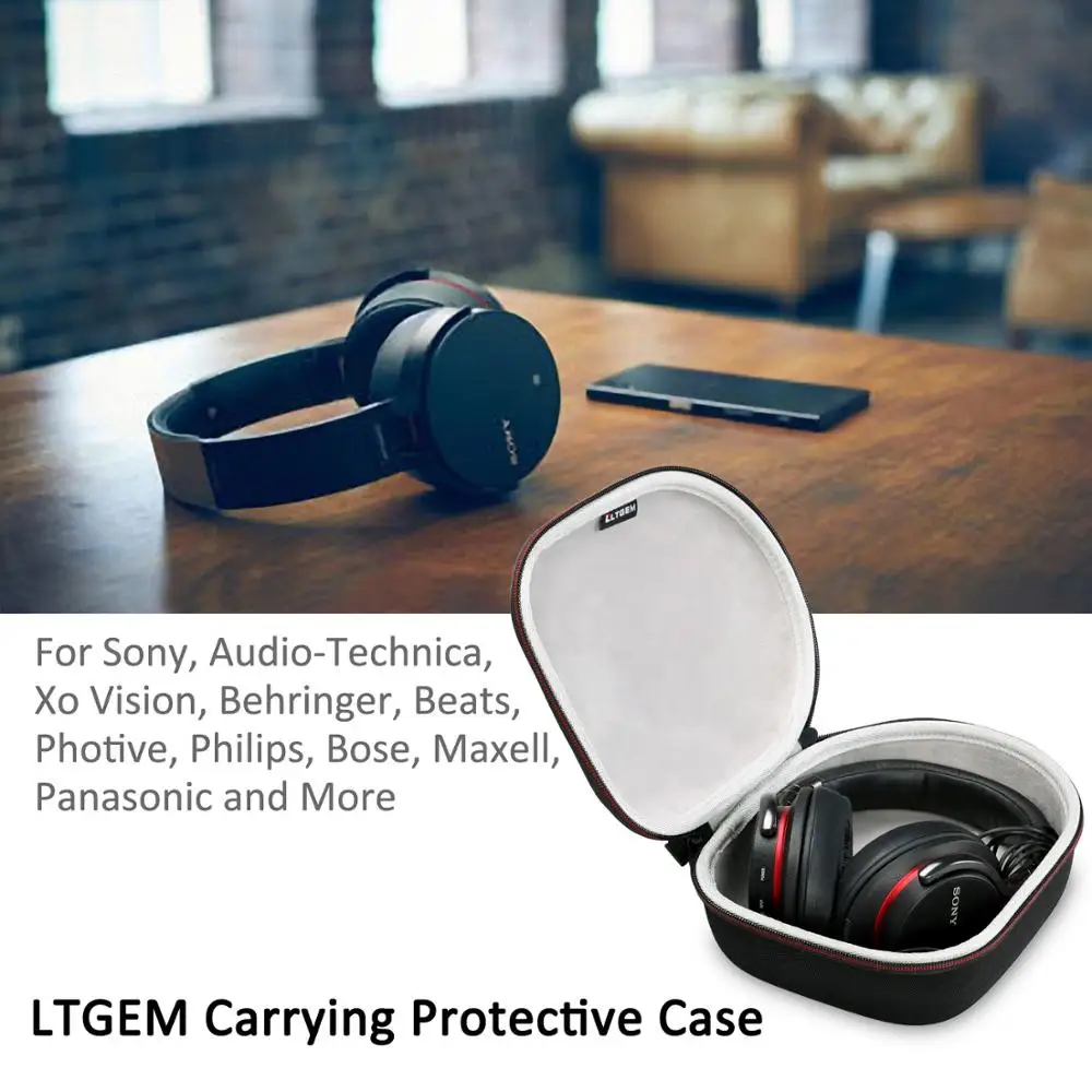 Жесткий Чехол для наушников LTGEM дорожная сумка Sony Audio Technica Xo Vision Behringer Beats Photive Philips