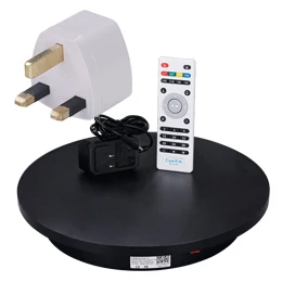 black with UK plug ComXim NT400RL40 40 см 15,7 дюйма 360 градусов пульт дистанционного управления электрический поворотный стол для фотосъемки вращающийся дисплей подставки - Цвет: black with UK plug