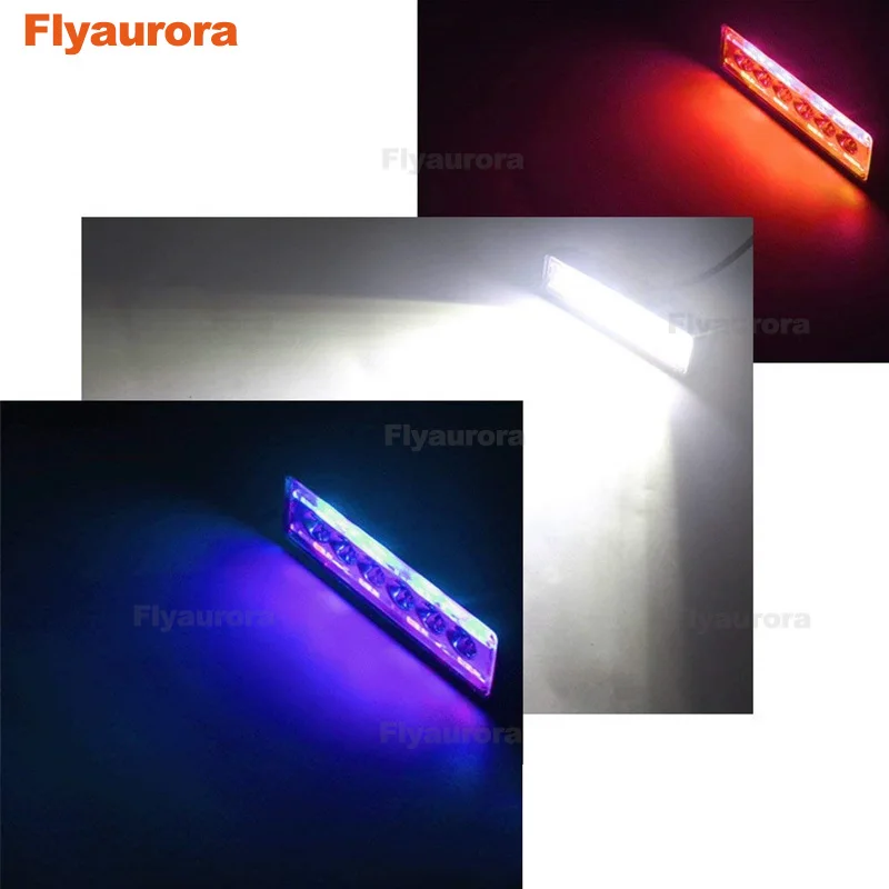 Flyaurora 6 светильник рабочего света 18 Вт красный и синий мигающий однофазный