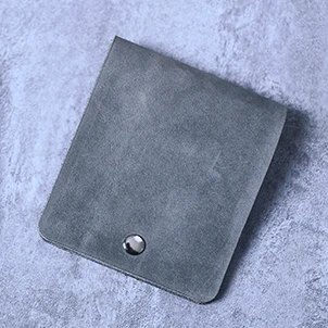 Grey Тонкий мужской кошелек, винтажный коричневый кожаный кошелек, мужской итальянский кошелек из натуральной кожи, маленький тонкий кошелек, мужские стильные кошельки для подарка - Цвет: Grey