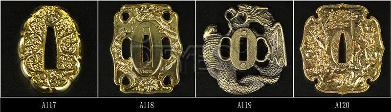 Сплав японские аксессуары для мечей Tsuba Красивая защита для катаны вакизаши Танто 3,2 см ширина(около хабаки) лезвие Al01-Al32