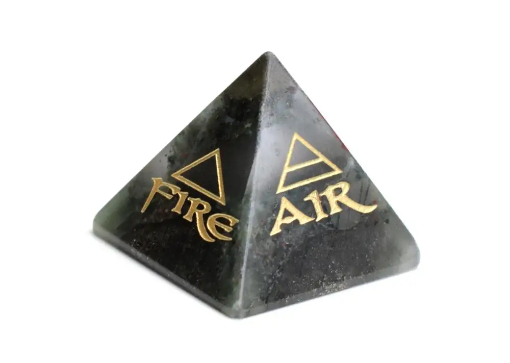 Природная чакра Африке крови Каменные Резные с украшением в виде кристаллов