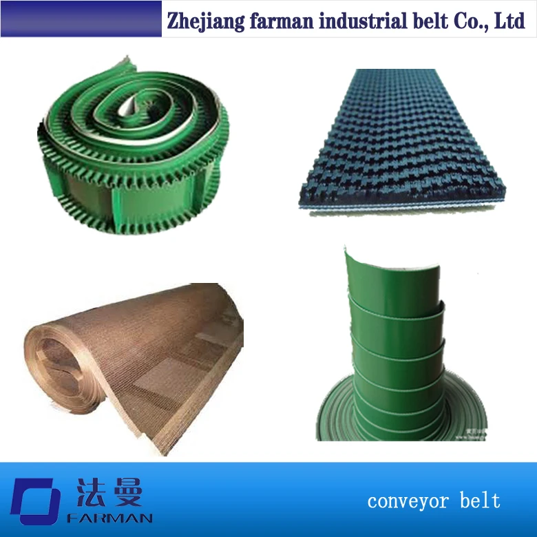 Китай производитель Farman полиэтилен ПВХ бесконечная конвейерная лента |