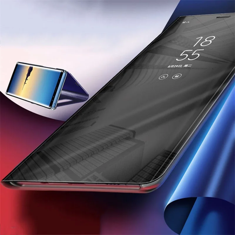 Чехол для Samsung Galaxy J7 Plus C8 умный зеркальный защитный чехол Карманный телефона |