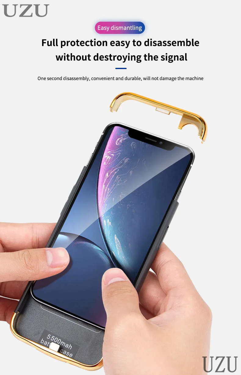 Внешний портативный чехол для зарядного устройства для iphone 6, 6s, 7, 8 plus, ультра тонкий беспроводной зарядный чехол для iphone 6, 6s, 7, 8 plus