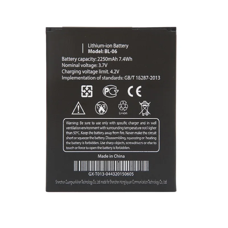 

Оригинальная фотобатарея BL-06 T6S BL06 BL 06 для THL T6 Pro T6C, сменные батареи большой емкости, 2250 мАч, бесплатная доставка