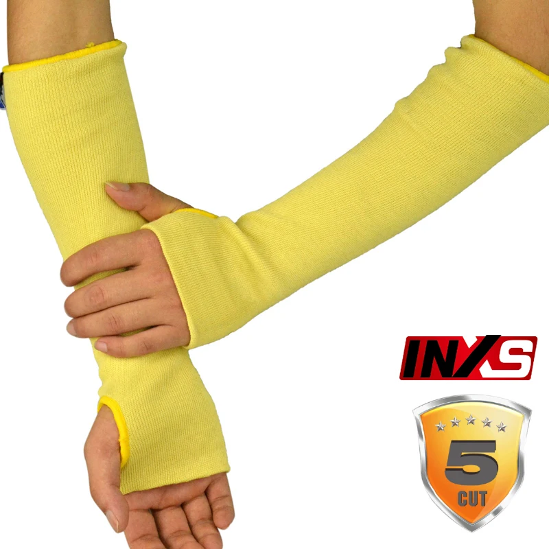 SAFETY-INXS ST58113E анти-резные рукава 45 см огнестойкие устойчивые к порезам перчатки обработка стекла уровень 5 Защита безопасности