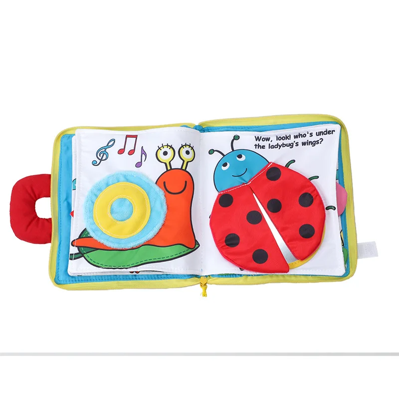 Мягкие Мультяшные тихие тканевые книги для новорожденных детей образовательные