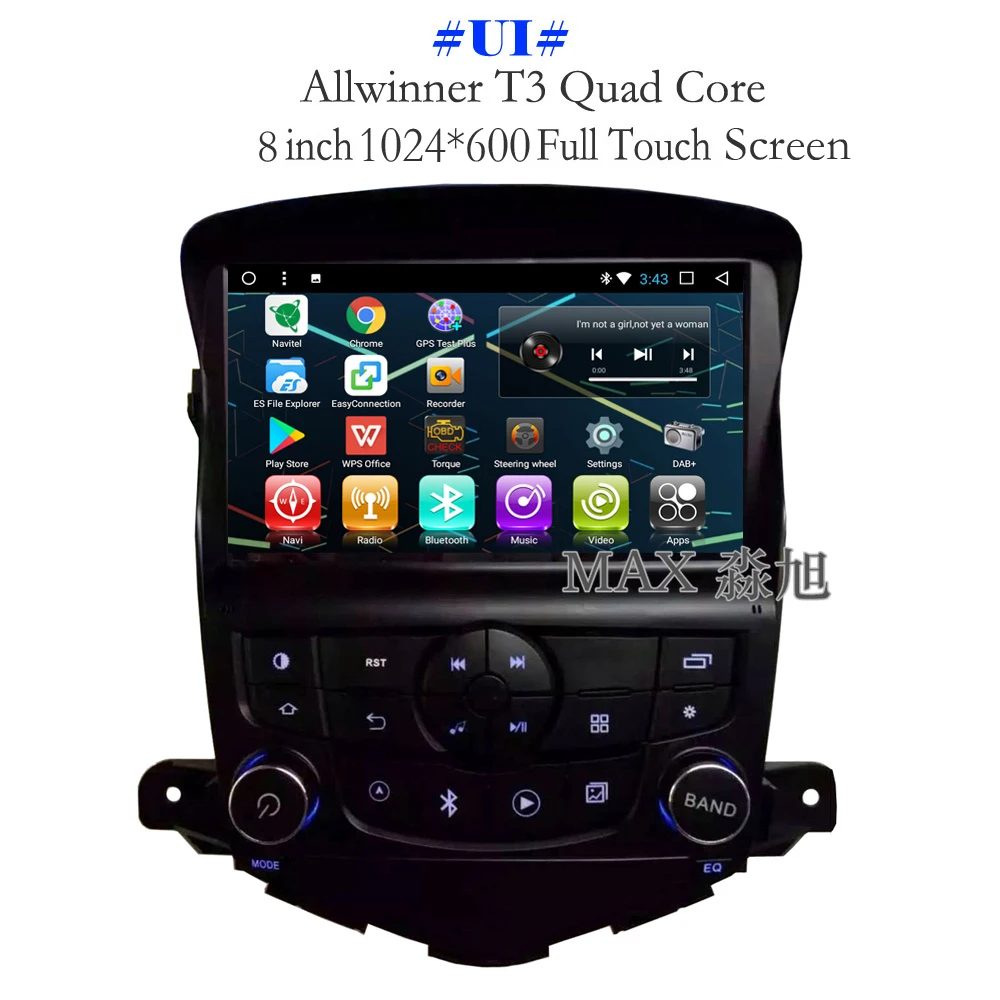 Макс GPS навигационная система Android 8 1 автомобильный dvd-плеер для Chevrolet Cruze