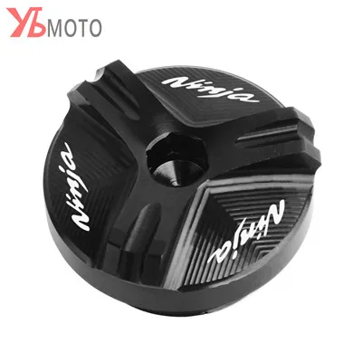 Black Мотоцикл с ЧПУ заливочного отверстия Кепки разъем для Kawasaki Ninja 250R 300 500R 600R 750R ZX10 ZX11 ZX12R ZX6R ZX9R ZX14R Z750 VN900 ZX-10R - Цвет: Black