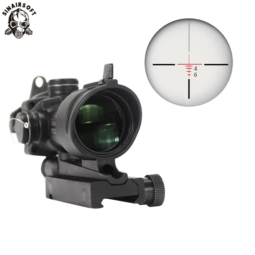 Тактический ACOG 4x32 оптический прицел с 11 мм 20 мм Пикатинни Крепление база для винтовок прицел охота стрельба