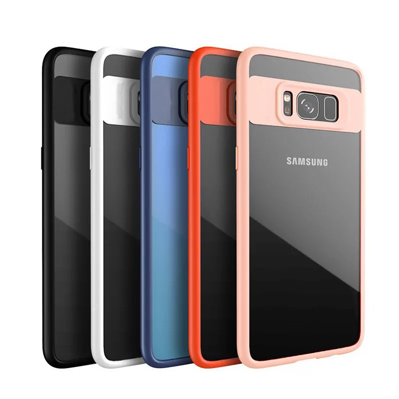 Противоударный чехол для samsung Galaxy S8 S9 плюс Note8 Дело Мягкие силиконовые ТПУ