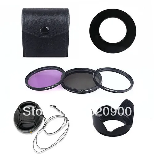 

100% GUARANTEE 52mm Lens Hood + UV CPL FLD Filter Kit + Cap for Nikon D3100 D5100 D5000 D3200 D80 D90 w/ 18-55mm