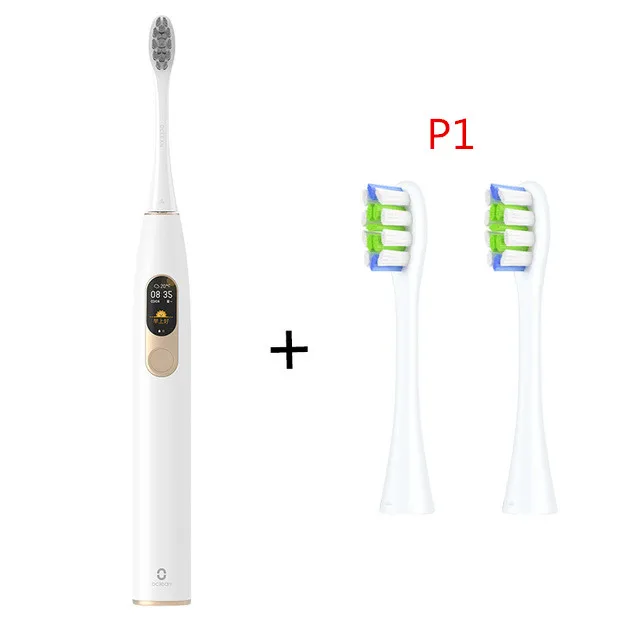 Add P1 Новая Xiaomi Oclean X Smart Sonic электрическая зубная щетка цветной экран сенсорный отбеливание Уход за полостью рта английская версия - Цвет: Add P1