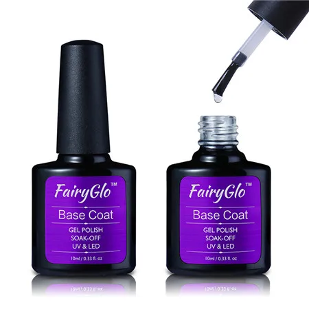 FairyGlo, 10 мл, УФ-гель для ногтей, ночное ФЛУОРЕСЦЕНТНОЕ свечение, впитывающий Гель-лак, Полуперманентная краска, гибридный лак, эмаль - Цвет: BASE