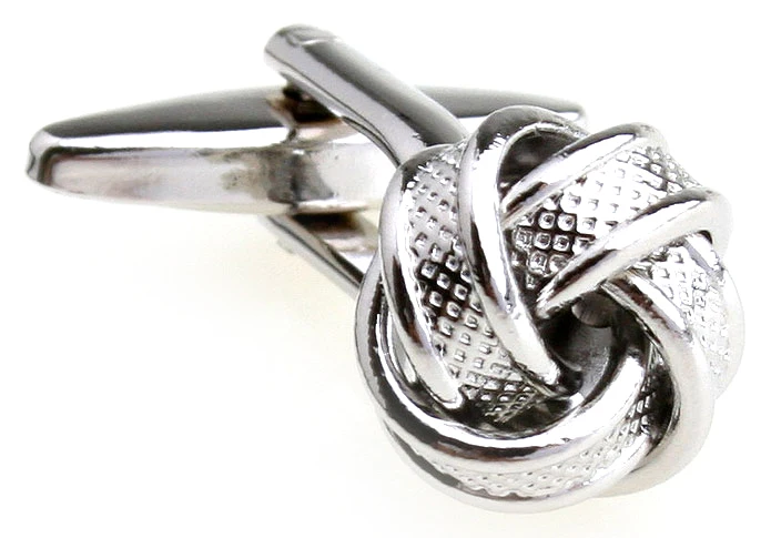 Мужские ювелирные изделия серебряного цвета запонки с узлом для мужчин мужские