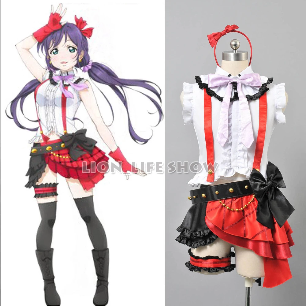 

Индивидуальный костюм японского аниме Love Live Tojo Nozomi проект школьного идола косплей костюм наряд