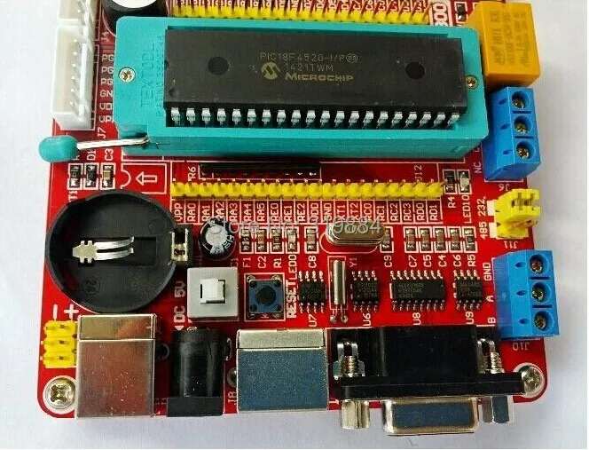 Бесплатная доставка 1x PIC18F4520 макетная плата PIC микроконтроллер обучающая