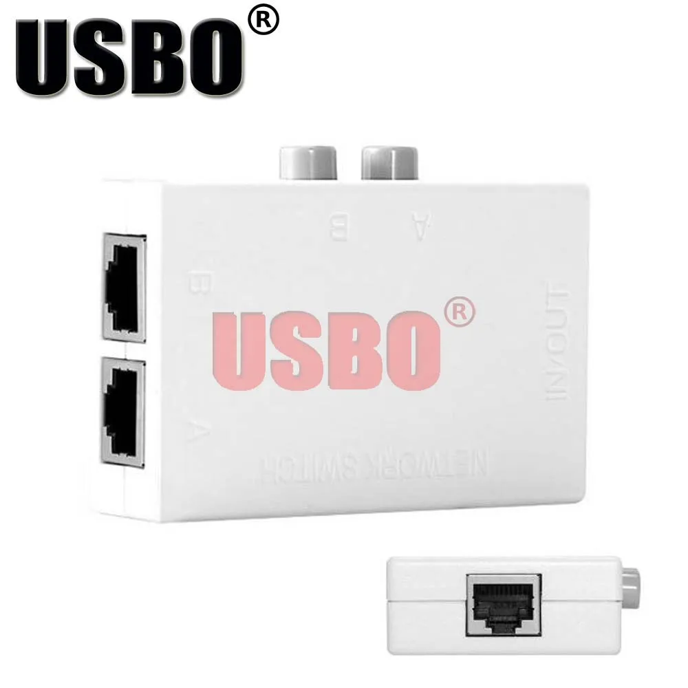 Высококачественный белый сетевой коммутатор UTP CAT5E внутренний и внешний 2 в один