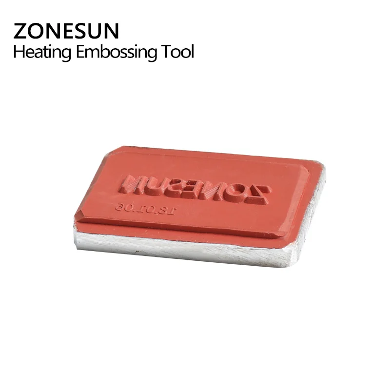 ZONESUN DIY Горячая фольга силиконовая форма тисненая пластина индивидуальный